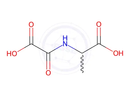 Chemical structure of Alanine, N-(carboxycarbonyl)-(9CI)