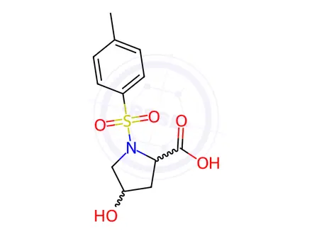 Chemical structure of 4-Hydroxy-1-[(4-Methylphenyl)Sulfonyl]-2-Pyrrolidinecarboxylic Acid