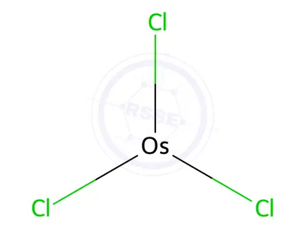 Chemical structure of Osmium(III) chloride trihydrate