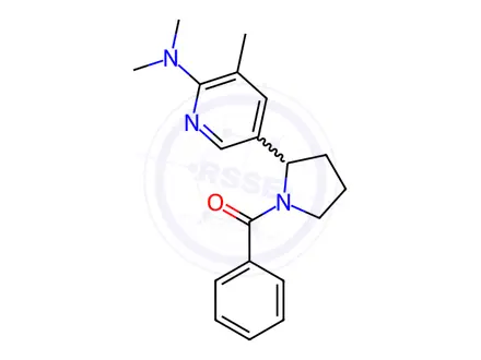 Chemical structure of (2-(6-(Dimethylamino)-5-methylpyridin-3-yl)pyrrolidin-1-yl)(phenyl)methanone