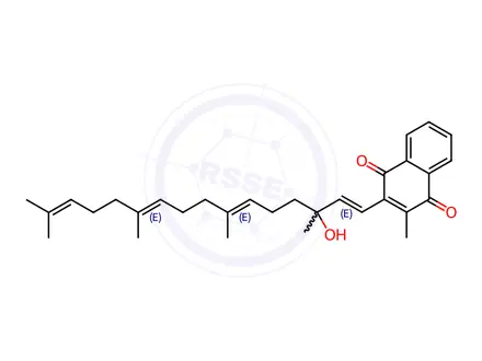 Chemical structure of Vitamin K2 Impurity 10