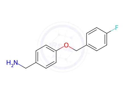 Chemical structure of (4-((4-Fluorobenzyl)oxy)phenyl)methanamine