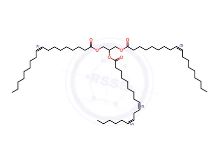 Chemical structure of 1,3-Olein-2-Linolein