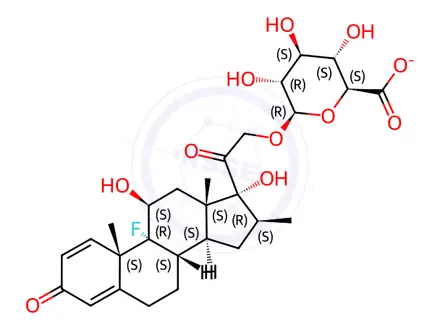 Chemical structure of Betamethasone β-D-Glucuronides Sodium Salt