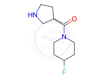 Chemical structure of (4-Fluoropiperidin-1-yl)(pyrrolidin-3-yl)methanone