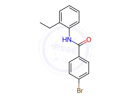 Chemical structure of 4-Bromo-N-(2-ethylphenyl)benzamide