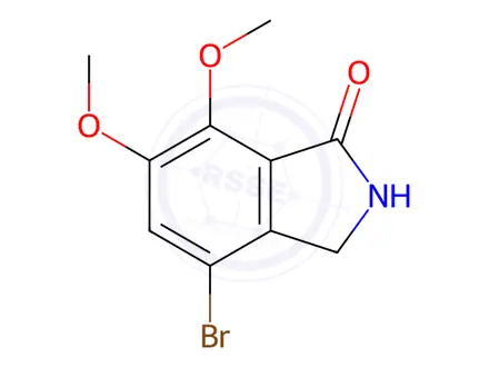 Chemical structure of 4-Bromo-6,7-dimethoxy-isoindolin-1-one