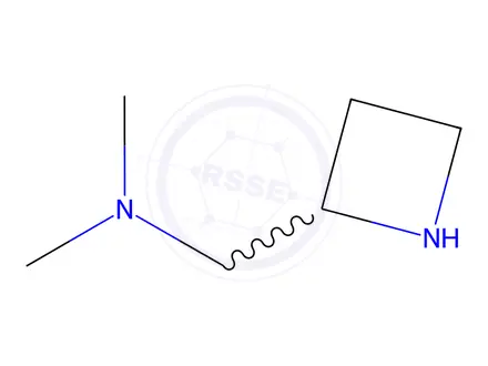Chemical structure of (azetidin-2-yl)methyl]dimethylamine dihydrochloride