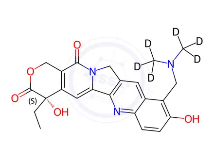 Chemical structure of Topotecan-d6 Hydrochloride