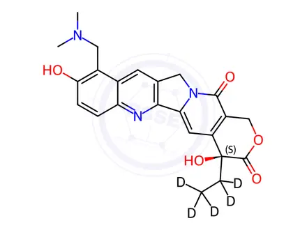Chemical structure of Topotecan-d5