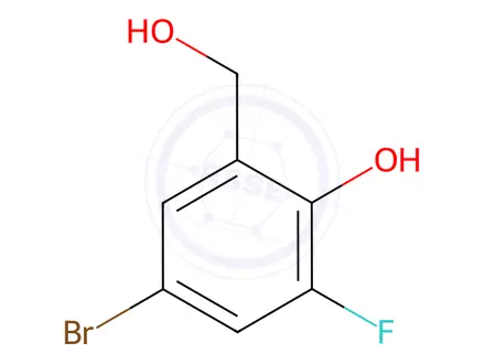 Chemical structure of 4-Bromo-2-fluoro-6-hydroxymethyl-phenol