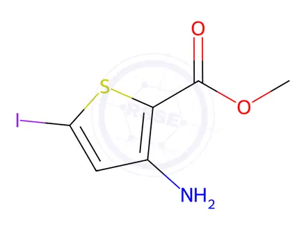 Chemical structure of Methyl 3-Amino-5-iodo-2-thiophenecarboxylate