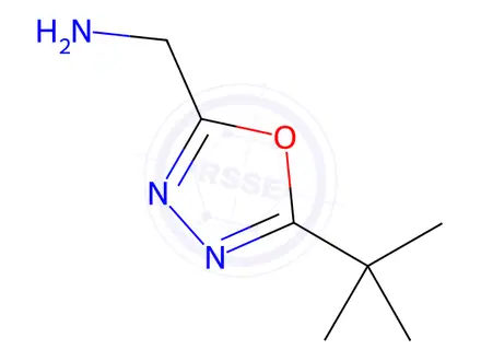 Chemical structure of (5-(tert-Butyl)-1,3,4-oxadiazol-2-yl)methanamine