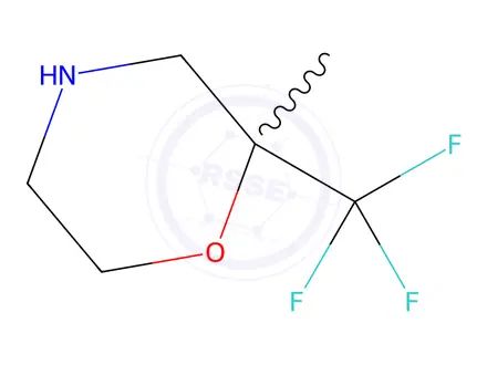 Chemical structure of Morpholine, 2-methyl-2-(trifluoromethyl)-