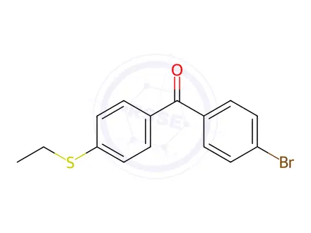 Chemical structure of (4-Bromophenyl)(4-(ethylthio)phenyl)methanone