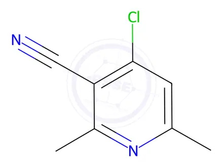 Chemical structure of 4-Chloro-2,6-dimethyl-3-pyridinecarbonitrile