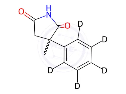 Chemical structure of Normethsuximide-D5