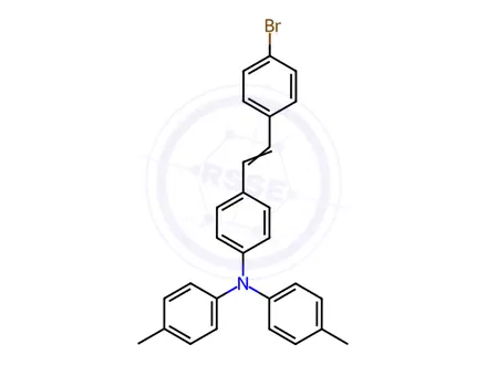 Chemical structure of 4-Bromo-4'-[di(p-tolyl)amino]stilbene