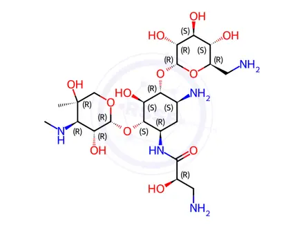 Chemical structure of Isepamicin Impurity 7