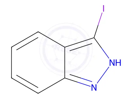 Chemical structure of 3-Iodo-1H-indazole