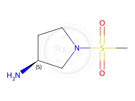 Chemical structure of (S)-3-Amino-1-(methylsulfonyl)pyrrolidine