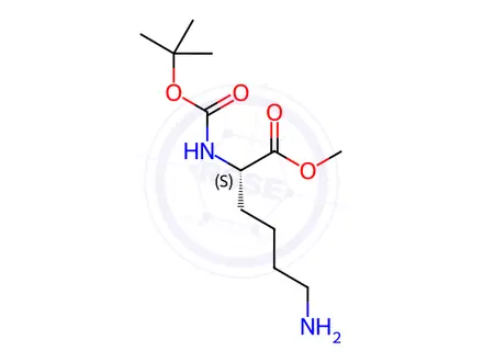 Chemical structure of Boc-Lys-OMe Hydrochloride