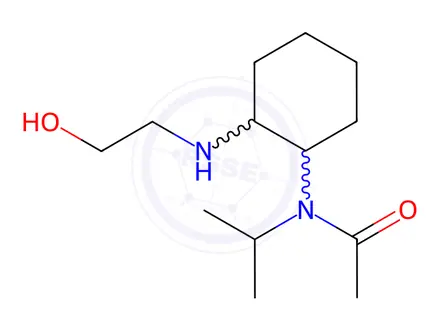 Chemical structure of N-(2-((2-Hydroxyethyl)amino)cyclohexyl)-N-isopropylacetamide