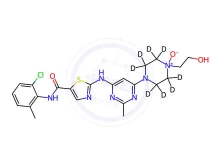 Chemical structure of Dasatinib-d8 N-Oxide