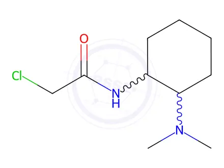 Chemical structure of 2-Chloro-N-(2-(dimethylamino)cyclohexyl)acetamide
