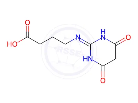 Chemical structure of Butanoic acid, 4-[(1,4,5,6-tetrahydro-4,6-dioxo-2-pyrimidinyl)amino]-(9CI)