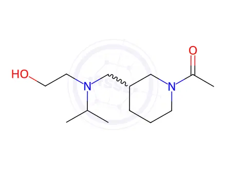 Chemical structure of 1-(3-(((2-Hydroxyethyl)(isopropyl)amino)methyl)piperidin-1-yl)ethanone