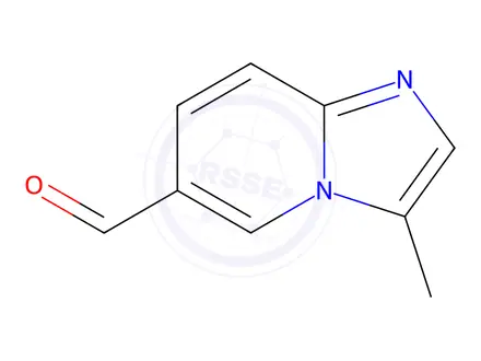 Chemical structure of IMidazo[1,2-a]pyridine-6-carboxaldehyde, 3-Methyl-