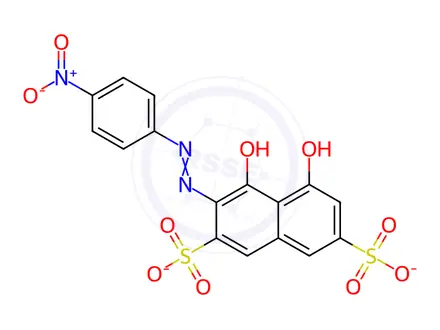Chemical structure of Chromotrope 2B