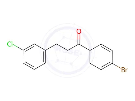 Chemical structure of 4'-Bromo-3-(3-chlorophenyl)propiophenone