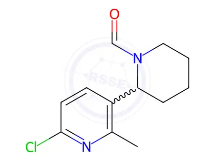 Chemical structure of 2-(6-Chloro-2-methylpyridin-3-yl)piperidine-1-carbaldehyde