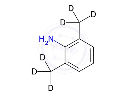 Chemical structure of 2,6-Dimethylaniline-[D6]