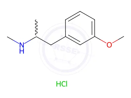 Chemical structure of DL-3-Methoxymethamphetamine hydrochloride
