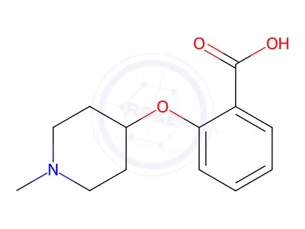 Chemical structure of 2-((1-Methylpiperidin-4-yl)oxy)benzoic acid hydrochloride