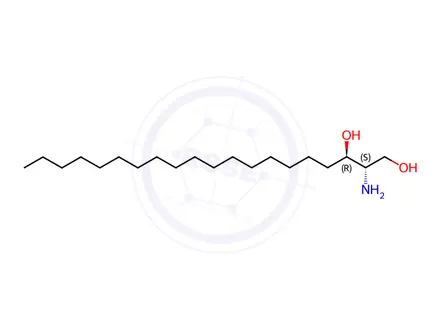 Chemical structure of Sphinganine (d20:0)