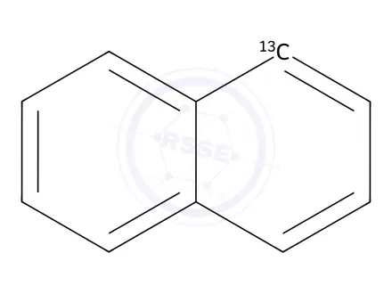 Chemical structure of NAPHTHALENE-1-13C