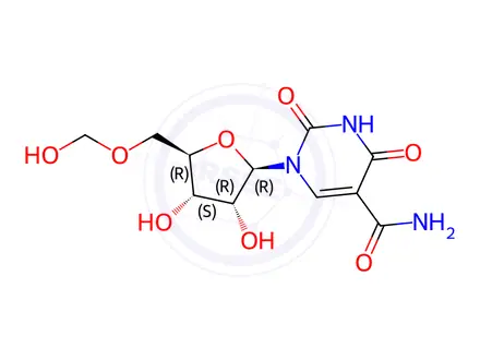 Chemical structure of Uridine 5-alpha-hydroxy acetamide