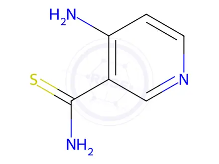 Chemical structure of 4-Aminopyridine-3-carbothioamide