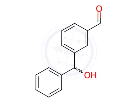 Chemical structure of Benzaldehyde, 3-(hydroxyphenylmethyl)-