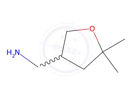 Chemical structure of 1-(5,5-Dimethyloxolan-3-yl)methanamine