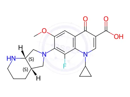 Chemical structure of Moxifloxacin EP Impurity D