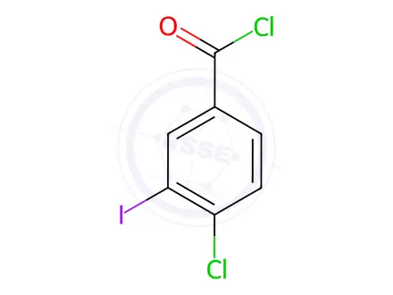 Chemical structure of 4-Chloro-3-iodobenzoyl chloride
