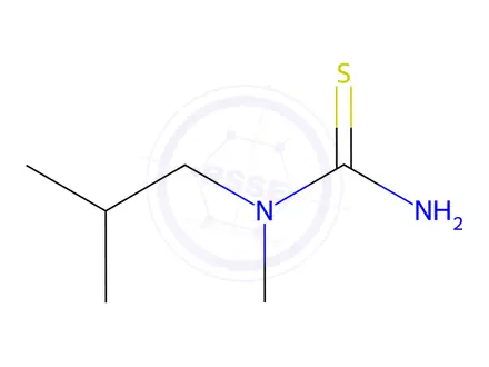 Chemical structure of Thiourea, N-methyl-N-(2-methylpropyl)-(9CI)