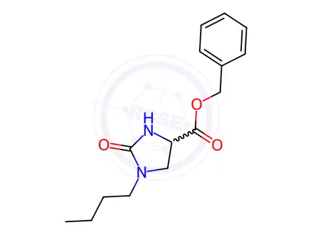 Chemical structure of (4S)-1-(6-Oxocyclohexa-1,3-dien-1-yl)pentyl imidazolidine-4-carboxylate