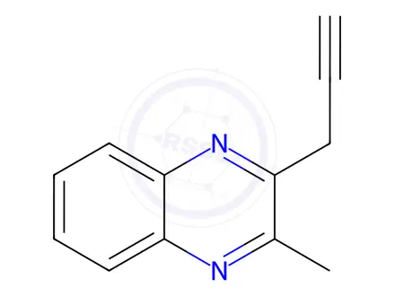 Chemical structure of Quinoxaline, 2-methyl-3-(2-propynyl)-(9CI)