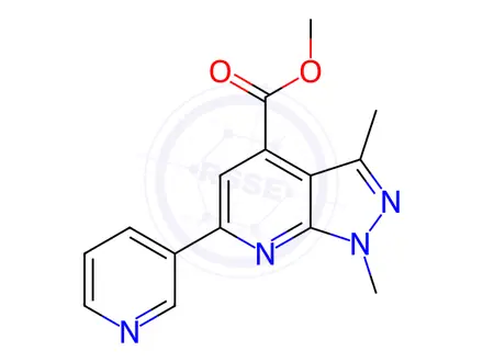 Chemical structure of Methyl 1,3-dimethyl-6-(pyridin-3-yl)-1H-pyrazolo[3,4-b]pyridine-4-carboxylate